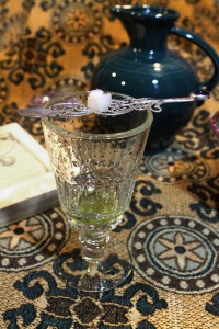 absinthe with fancy spoon